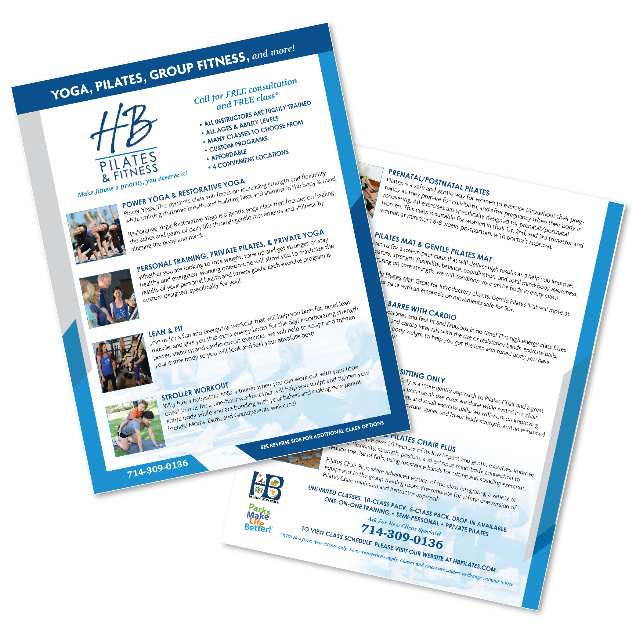 HB Pilates & Fitness brochure
