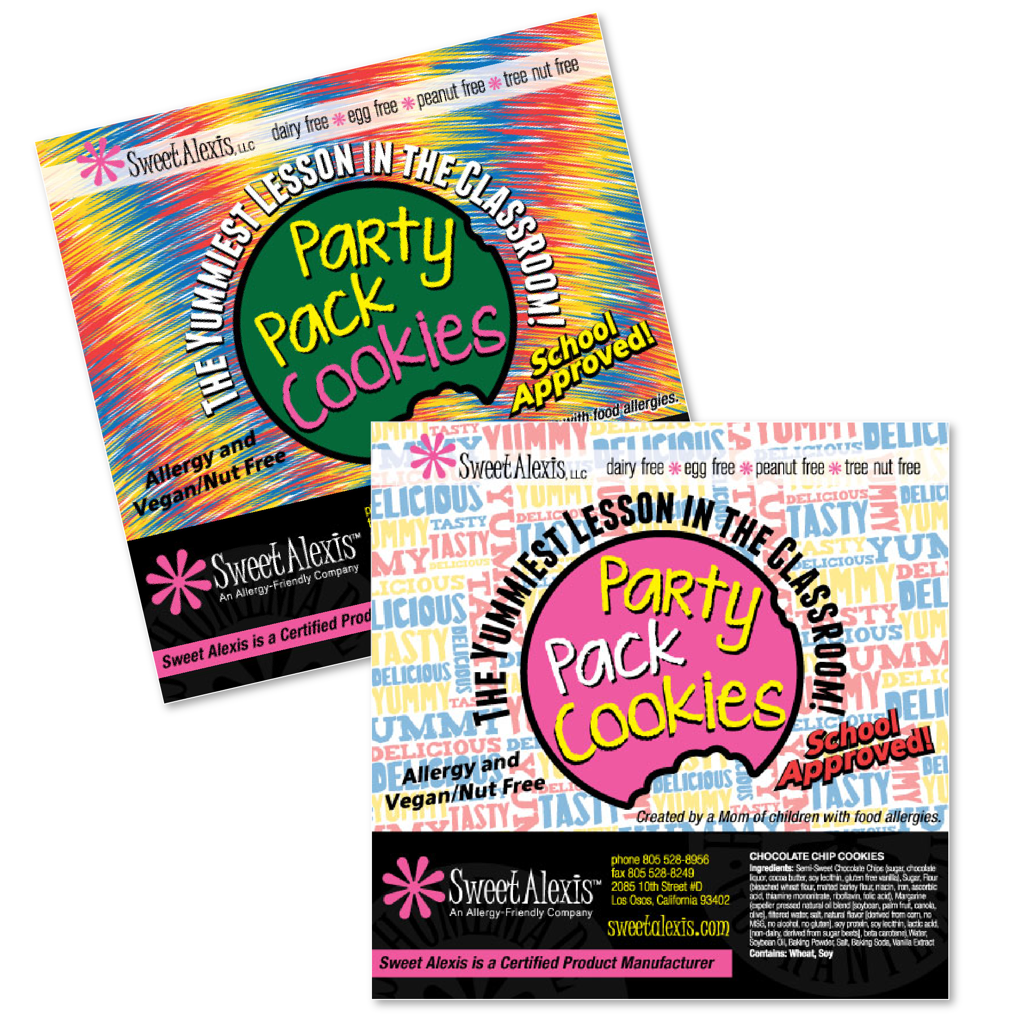 Sweet Alexis cookie packaging